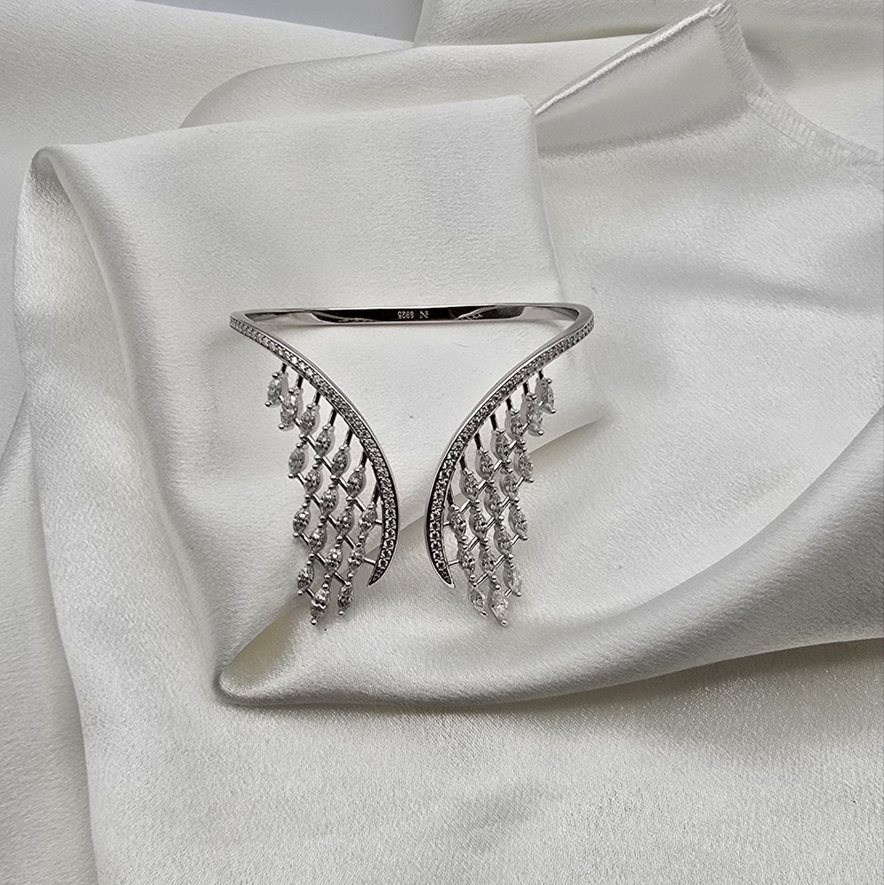 High Quality Sterling Silver Luxury Marquise Moissanite Bracelet